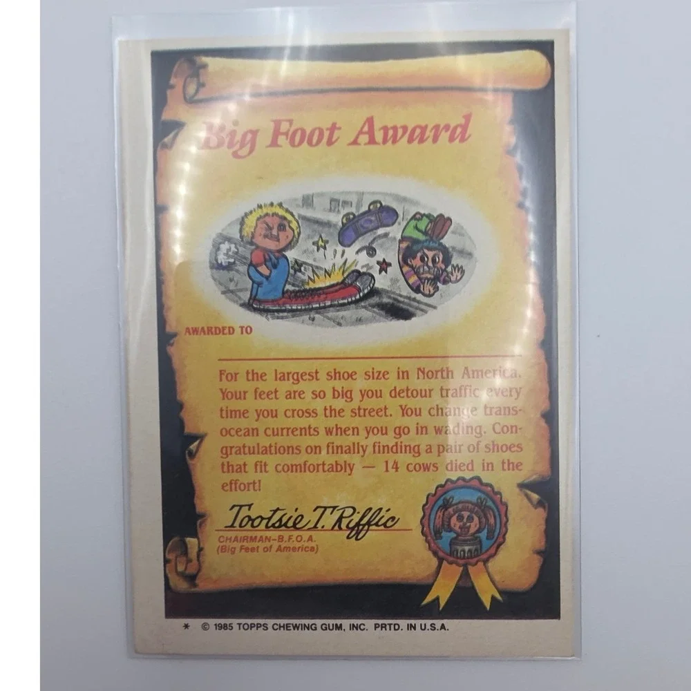Topps this card